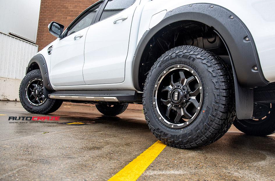 FORD RANGER GD07 MATTE BLACK MILLED